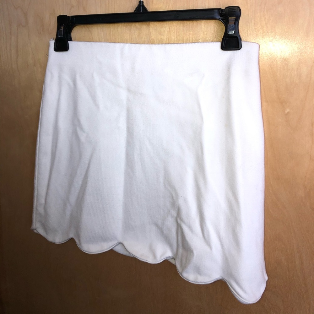 Top shop white mini skirt